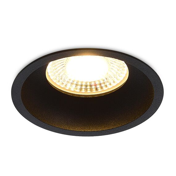 Donolux DL20761R10W1BTriac Светильник встраиваемый CRATER, 10W, 876Lm, 3000K, D82хH40мм, IP20, черный, изображение 5