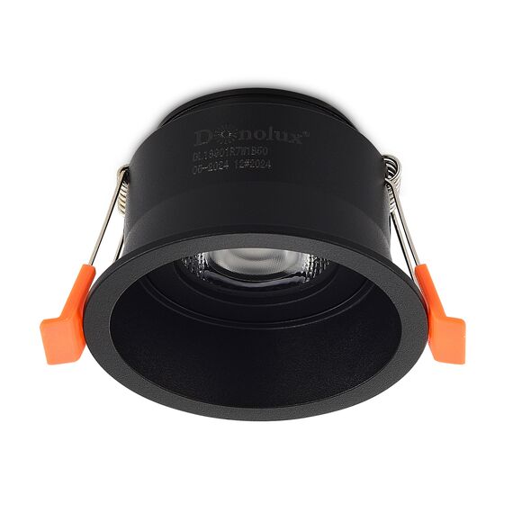 Donolux DL18901R7W1B50 Светильник встраиваемый, поворотный круглый, 7Вт, 3000К, 670Лм,  D80*H53мм, IP20, черный, изображение 4