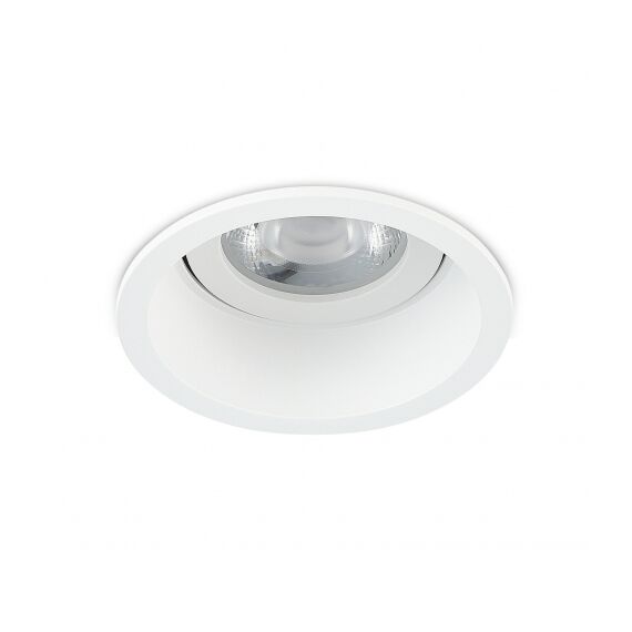Donolux DL18901R7W1W50 Светильник встраиваемый, поворотный круглый, 7Вт, 3000К, 670Лм,  D80*H53мм, IP20, белый