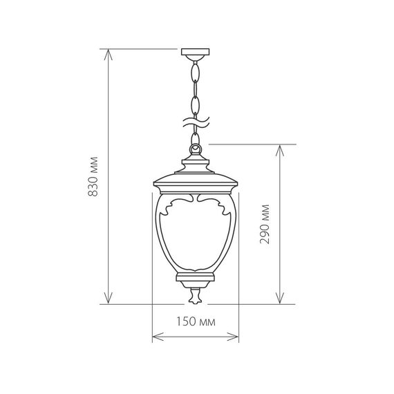 Elektrostandard a027997 GLYF-8024H Светильник садово-парковый черное золото, изображение 3