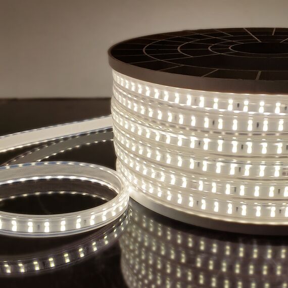 Elektrostandard a041110 LS011 220V Лента светодиодная Premium 220V 18W 180Led 2835 IP65, 4200K дневной белый, 50 м, двухрядная