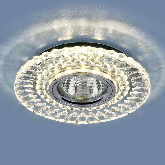 Elektrostandard a037232 2197 MR16 Светильник встраиваемый CL/SL прозрачный Серебро, изображение 2