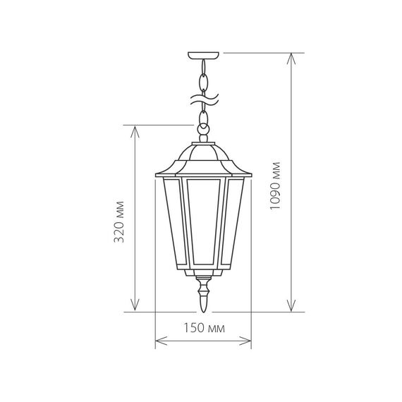 Elektrostandard a035742 GL 1004H Светильник садово-парковый 1004H черное золото, изображение 5