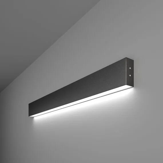 Elektrostandard a042941 101-100-30-78 Линейный светодиодный накладной односторонний светильник 78см 15W 6500K черная шагрень