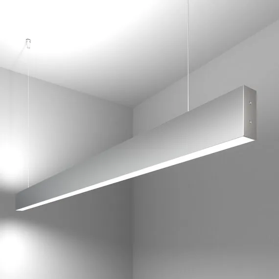 Elektrostandard a041494 101-200-40-128 Линейный светодиодный подвесной двусторонний светильник 128см 50W 6500K матовое серебро