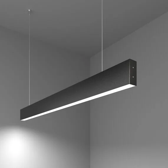 Elektrostandard a042950 101-200-30-103 Линейный светодиодный подвесной односторонний светильник 103см 20W 6500K черная шагрень