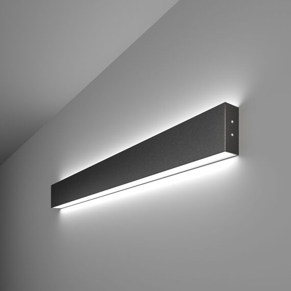 Elektrostandard a042928 101-100-40-78 Линейный светодиодный накладной двусторонний светильник 78см 30W 6500K черная шагрень