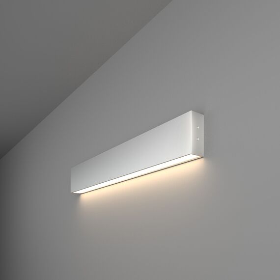 Elektrostandard a041487 101-100-30-53 Линейный светодиодный накладной односторонний светильник 53см 10W 4200K матовое серебро
