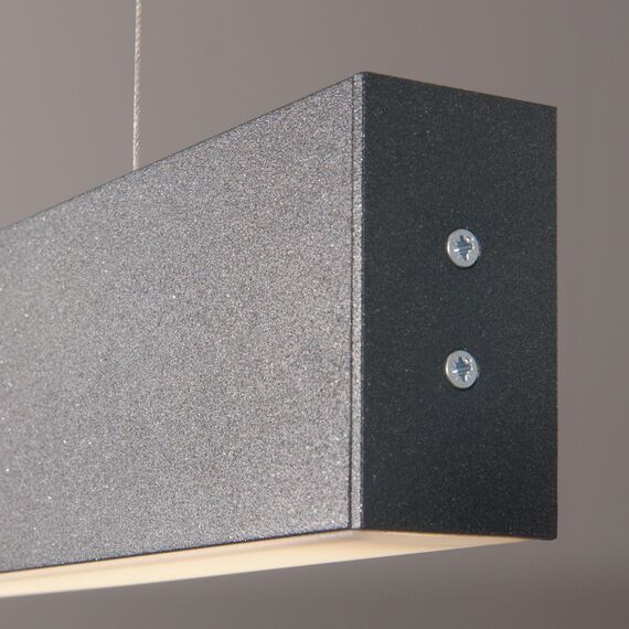 Elektrostandard a042947 101-200-40-128 Линейный светодиодный подвесной двусторонний светильник 128см 50W 6500K черная шагрень, изображение 2