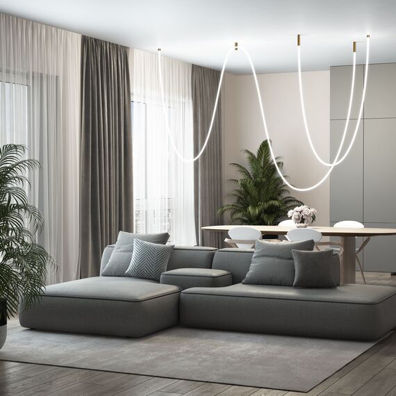 Elektrostandard a063430 Подвесные крепления для круглого гибкого неона Full light латунь (FL 2880), изображение 5