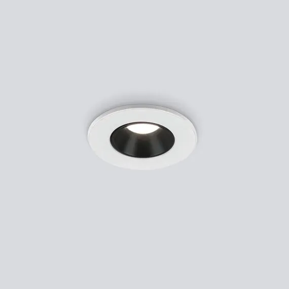 Elektrostandard a056778 25025/LED Встраиваемый светильник 3W 4200K WH/BK белый/черный