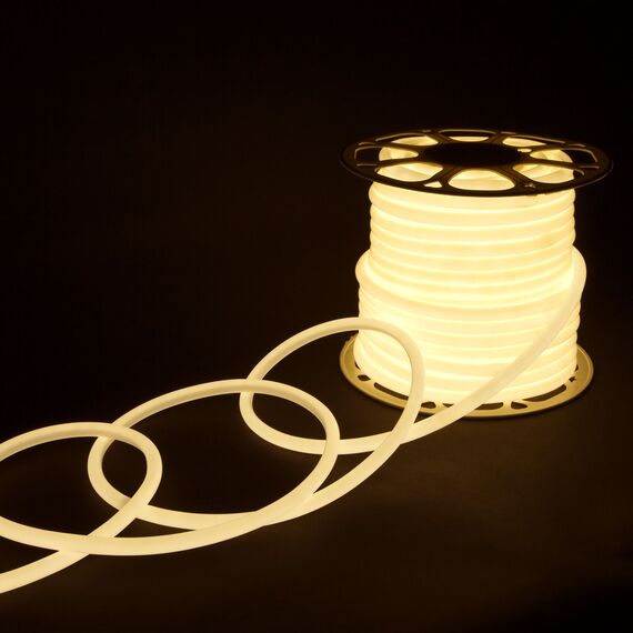 Elektrostandard a052996 LS003 220V Лента светодиодная Гибкий неон 9.6W 144Led 2835 IP67 16mm 4200K круглый дневной белый, 50 м, изображение 3