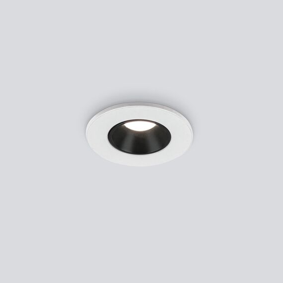Elektrostandard a056778 25025/LED Встраиваемый светильник 3W 4200K WH/BK белый/черный