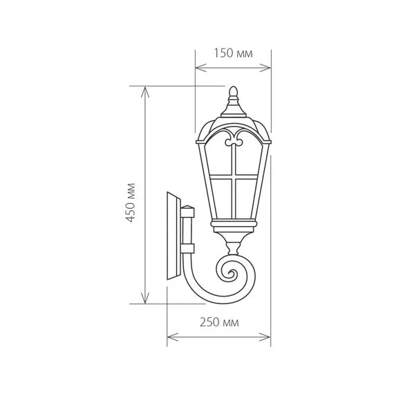 Elektrostandard a025300 Mira U Светильник садово-парковый черное золото, изображение 5