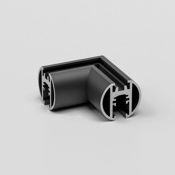 Elektrostandard a067578 Mini Magnetic Коннектор угловой для накладного шинопровода Round (черный) 85215/00, изображение 2