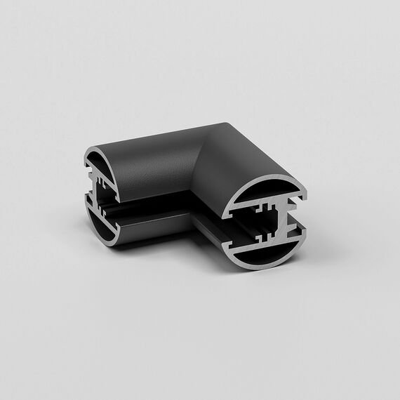 Elektrostandard a067579 Mini Magnetic Коннектор угловой внутренний для накладного шинопровода Round (черный) 85216/00, изображение 2