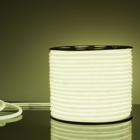 Elektrostandard a043547 LS003 220V Лента светодиодная Гибкий неон 9.6W 144Led 2835 IP67 16mm 6500K круглый холодный белый, 50 м