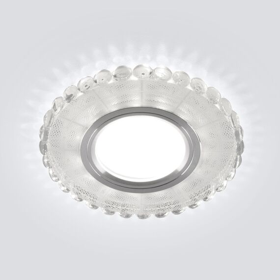 Elektrostandard a047758 2245 MR16 Светильник встраиваемый SL/WH зеркальный/белый