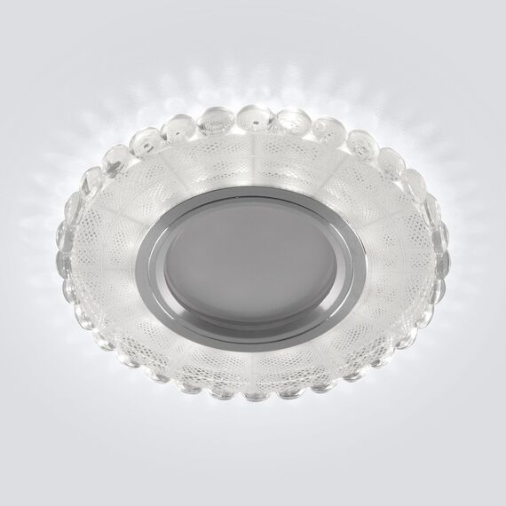 Elektrostandard a047758 2245 MR16 Светильник встраиваемый SL/WH зеркальный/белый, изображение 2