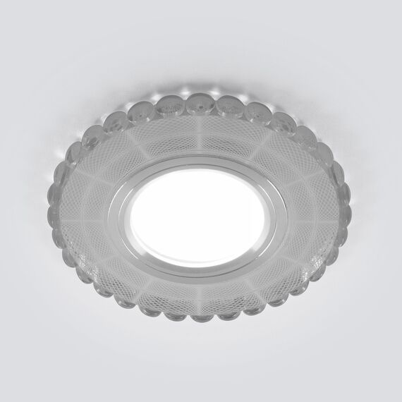 Elektrostandard a047758 2245 MR16 Светильник встраиваемый SL/WH зеркальный/белый, изображение 3