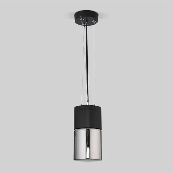 Elektrostandard a055634 35125/H Светильник садово-парковый Roil чёрный/дымчатый плафон, изображение 3