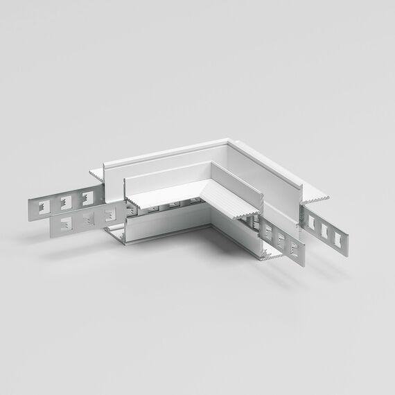 Elektrostandard a067509 Slim Magnetic Коннектор угловой для встраиваемого шинопровода под ГКЛ 9,5мм (белый) 85214/00, изображение 2
