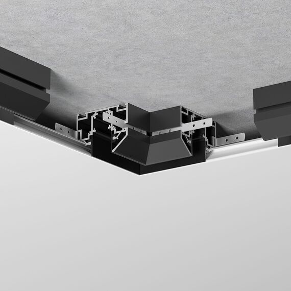 Elektrostandard a067414 Slim Magnetic Коннектор угловой внутренний для шинопровода в натяжной потолок 85204/00 (черный) 85205/00