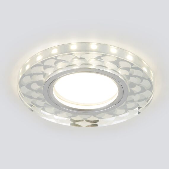 Elektrostandard a047760 2247 MR16 Светильник встраиваемый SL/WH зеркальный/белый