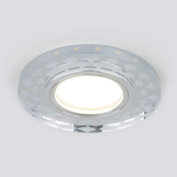 Elektrostandard a047760 2247 MR16 Светильник встраиваемый SL/WH зеркальный/белый, изображение 3