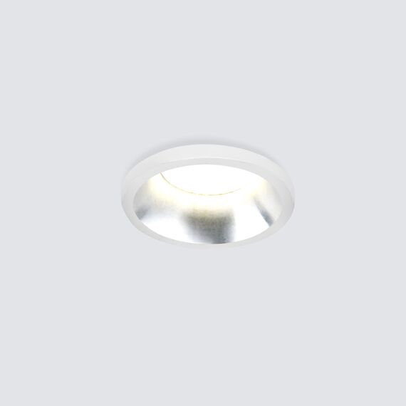 Elektrostandard a056020 15269/LED Светильник встраиваемый 3W SN/WH сатин/никель белый