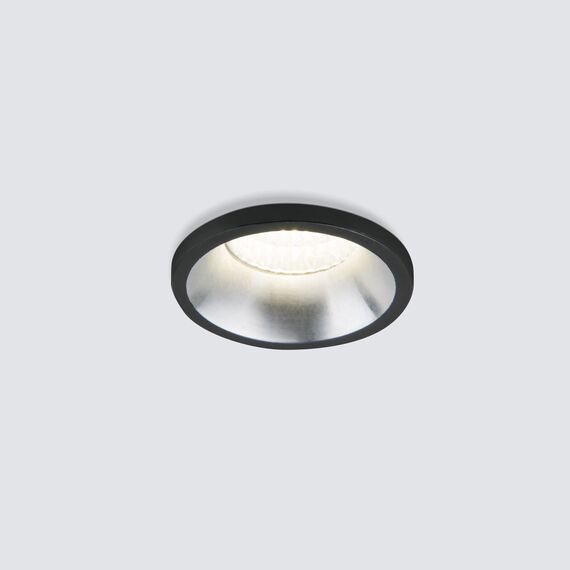 Elektrostandard a056019 15269/LED Светильник встраиваемый 3W SN/BK сатин/никель черный
