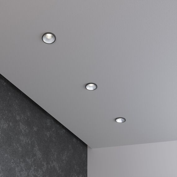 Elektrostandard a056019 15269/LED Светильник встраиваемый 3W SN/BK сатин/никель черный, изображение 3