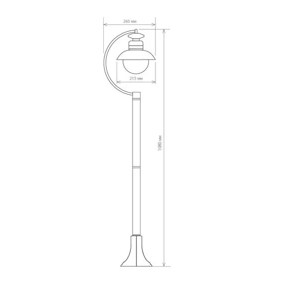 Elektrostandard a038484 GL 3002F Светильник садово-парковый Talli F брауни, изображение 5