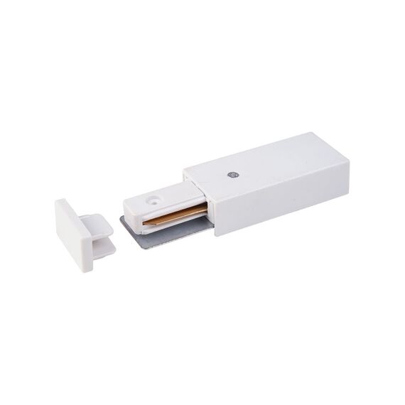 Elektrostandard a039498 TRP-1-1-WH Соединитель электрический Ввод питания и заглушка торцевая для однофазного шинопровода (белый) /