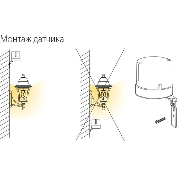 Elektrostandard a030063 SNS-L-07 5500W IP44 датчик освещенности Белый, изображение 6