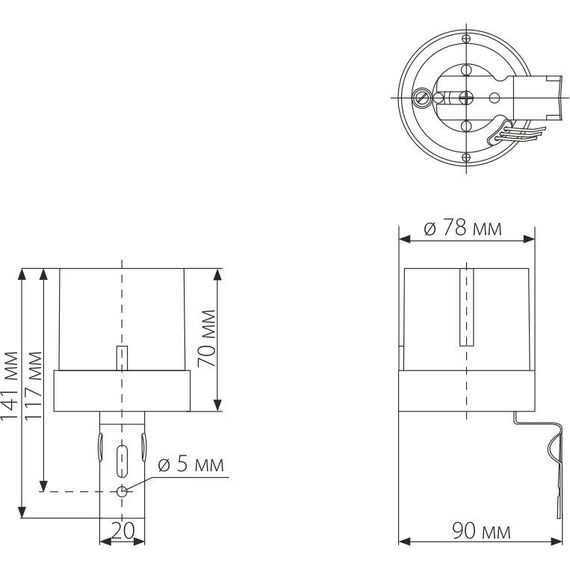 Elektrostandard a030063 SNS-L-07 5500W IP44 датчик освещенности Белый, изображение 7