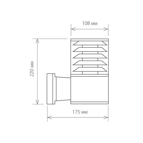 Elektrostandard a032623 1408 TECHNO Светильник садово-парковый серый, изображение 3