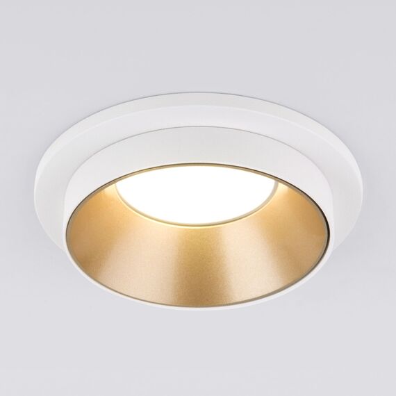 Elektrostandard a053343 113 MR16 Светильник встраиваемый золото белый