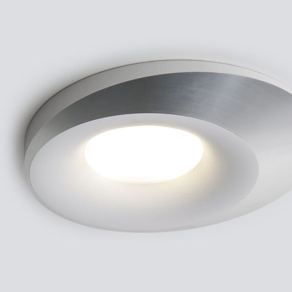 Elektrostandard a053357 124 MR16 Светильник встраиваемый белый серебро, изображение 3
