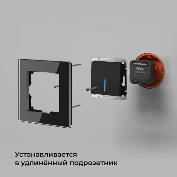 Elektrostandard a059326 76007/00 Реле Умный дом черный 2 канала * 1150W, изображение 7