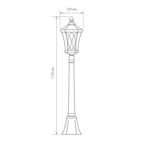 Elektrostandard a031924 GLXT-1450F Светильник садово-парковый Virgo F капучино, изображение 5