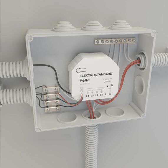 Elektrostandard a059230 76005/00 Реле Умный дом 4 канала 2500W, изображение 7