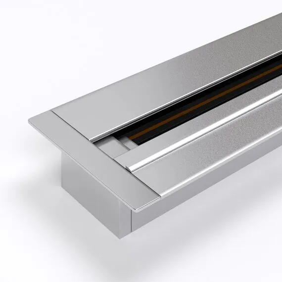 Elektrostandard a050160 TRLM-1-100-CH Шинопровод электрический для светильников Встраиваемый однофазный шинопровод серебристый (1м.)