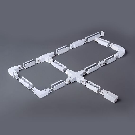 Elektrostandard a039499 TRC-1-3-I-WH Соединитель электрический Коннектор прямой для трехфазного шинопровода (белый) /, изображение 2