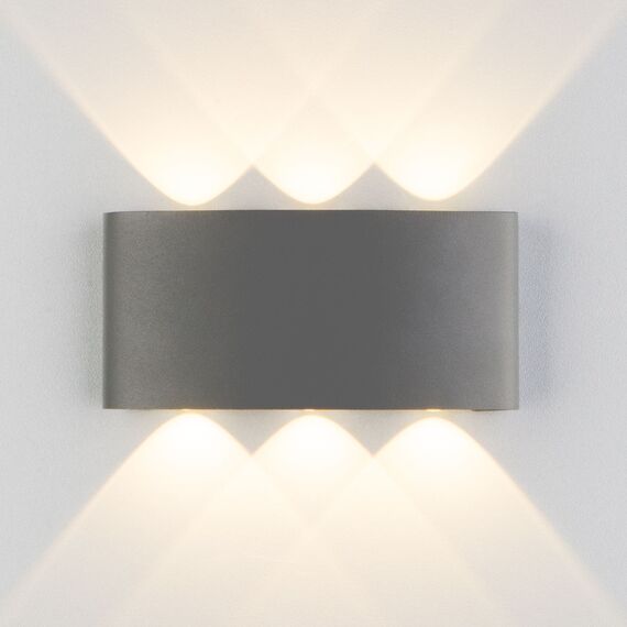 Elektrostandard a038417 1551 TECHNO LED Светильник садово-парковый со светодиодами TWINKY TRIO серый, изображение 2
