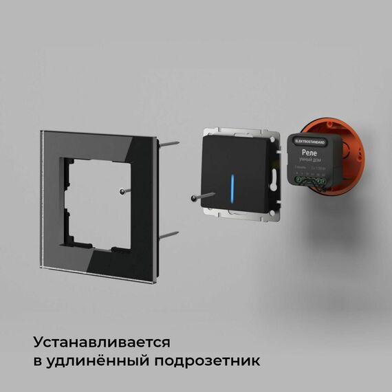 Elektrostandard a059326 76007/00 Реле Умный дом черный 2 канала * 1150W, изображение 7