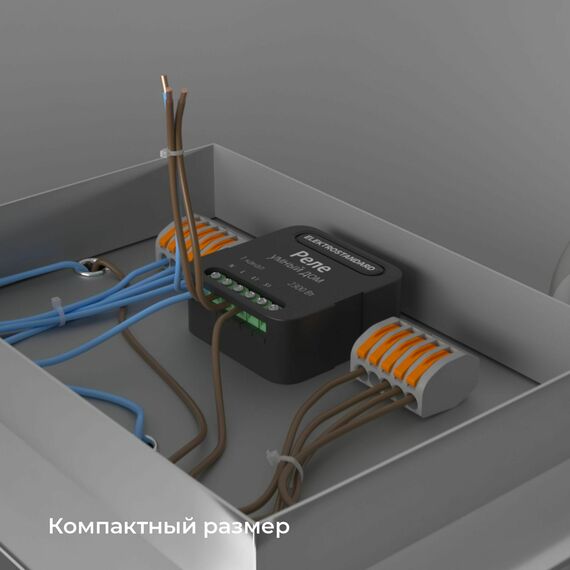 Elektrostandard a059324 76006/00 Реле Умный дом черный 1 канал 2300W, изображение 8