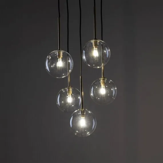 TK Lighting a068680 5943 Подвесной светильник со стеклянными плафонами Nilos, изображение 2