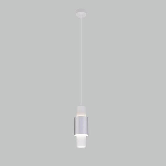 Eurosvet a051716 50204/1 LED Подвесной светильник белый/матовое серебро