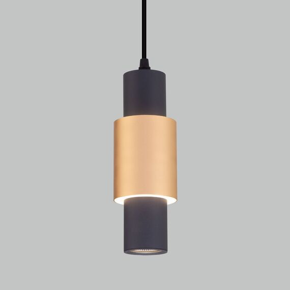 Eurosvet a051714 50204/1 LED Подвесной светильник черный/матовое золото, изображение 2